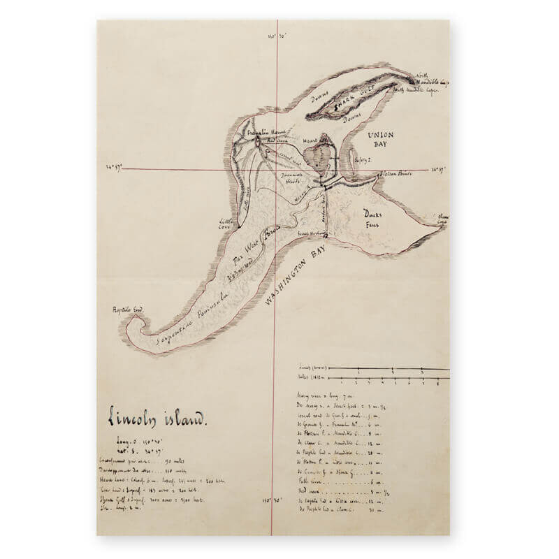 carte Ile Lincoln Island